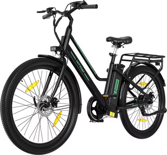 HITWAY E-Bike Cityrad 27,5 Zoll Elektrofahrrad für Damen Herren, Pedelec mit 36V 13Ah Akku
