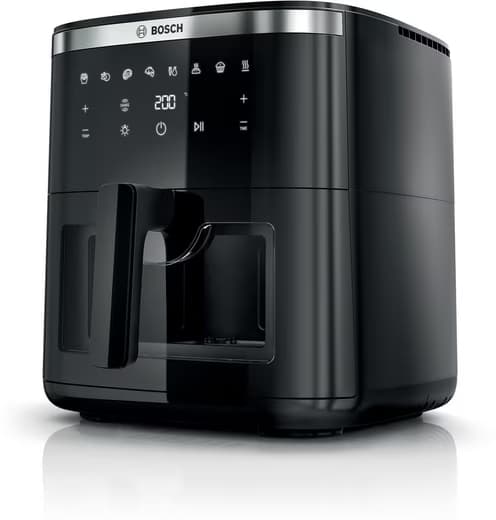 BOSCH Heißluftfritteuse XXL Air Fryer Serie 6, MAF671B0, 7,1l, Fenster, 7 Programme, schwarz