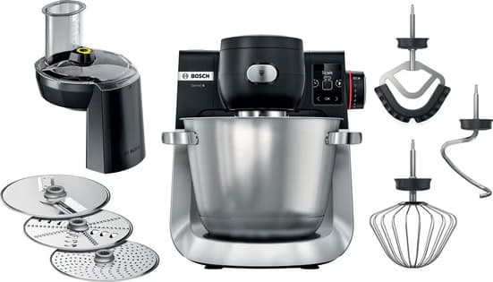 BOSCH Küchenmaschine Serie 6 MUMS6ZS13D, Automatikprogramme, integr. 1g Waage, Durchlaufschnitzler