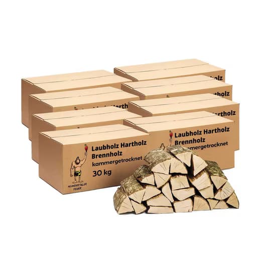 NEANDERTALER FEUER Kaminholz Brennholz Grillholz Hartholz Feuerholz Holz für Grill Kamin Firewood