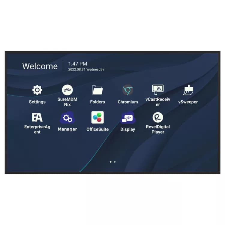 ViewSonic CDE6530 65 effizientes Präsentations-Display mit drahtloser Übertragung & 24/7 Dauerbetrieb