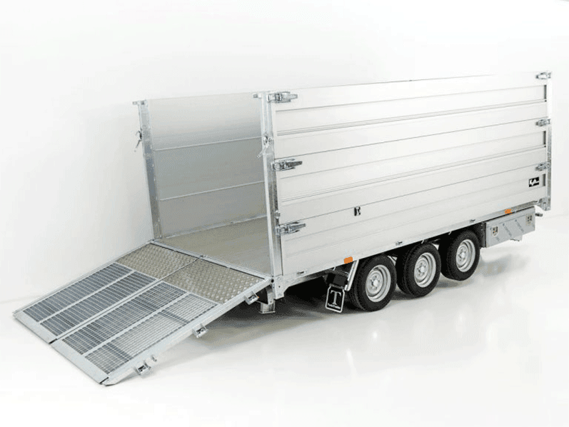 Twintrailer Multi-Heckkipper TR35-40 3,5t, 192 x 402 x 140 cm, TridaX