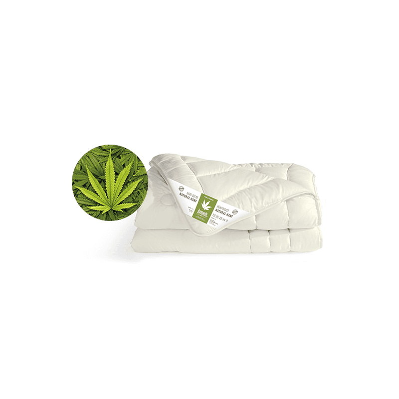 Couette bio garnie 100% chanvre