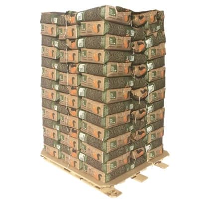 Pellets de Madera Natural de Pino Virgen Paquete de 3 Palets con 210 Sacos de 15 kg para Estufas y Calderas de Biomasa