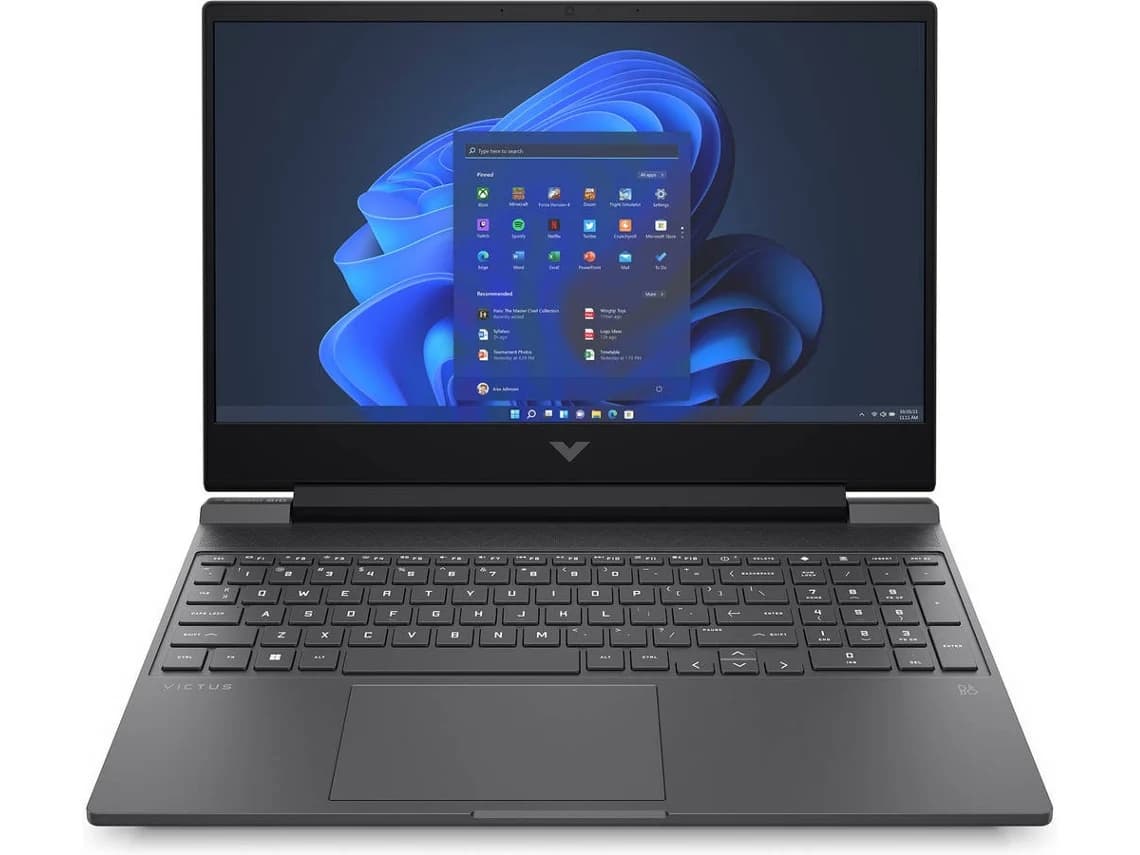 Portátil HP 15FA0057 — Core i7-12650H, memoria de 16 GB, almacenamiento de 512 GB y RTX 3050