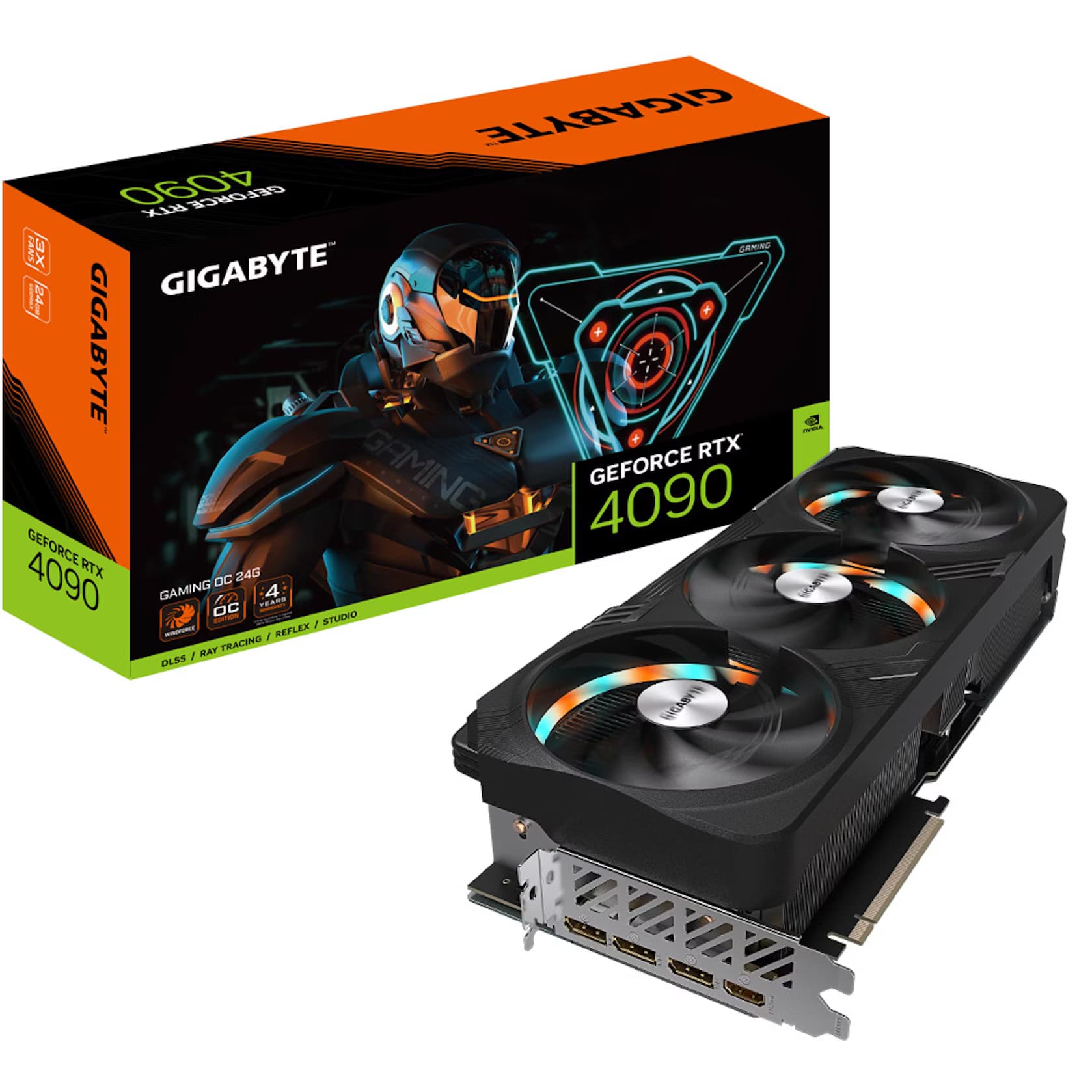 Tarjeta gráfica Gigabyte RTX 4090 Gaming OC — memoria de 24 GB GDDR6X