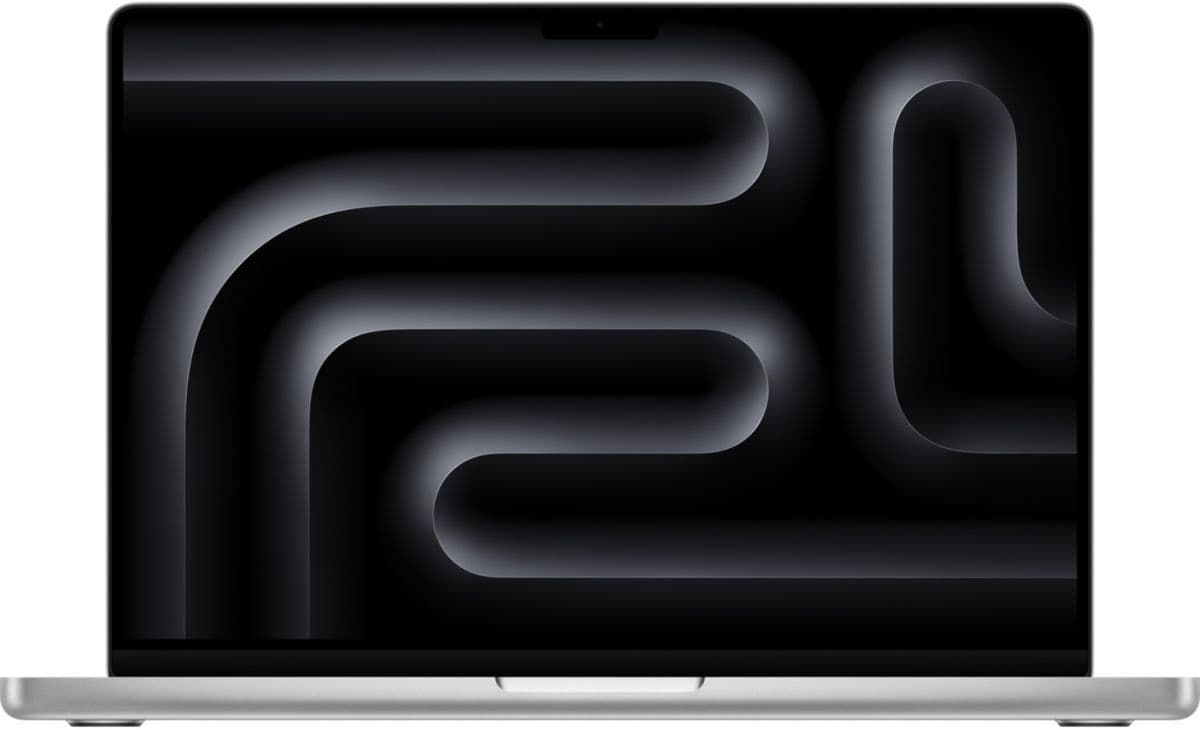 Ordenador Apple MacBook Pro de 14", chip M5, CPU de 10 núcleos / GPU de 10 núcleos, 16 GB de RAM, almacenamiento SSD XDR de 512 GB, color plata.