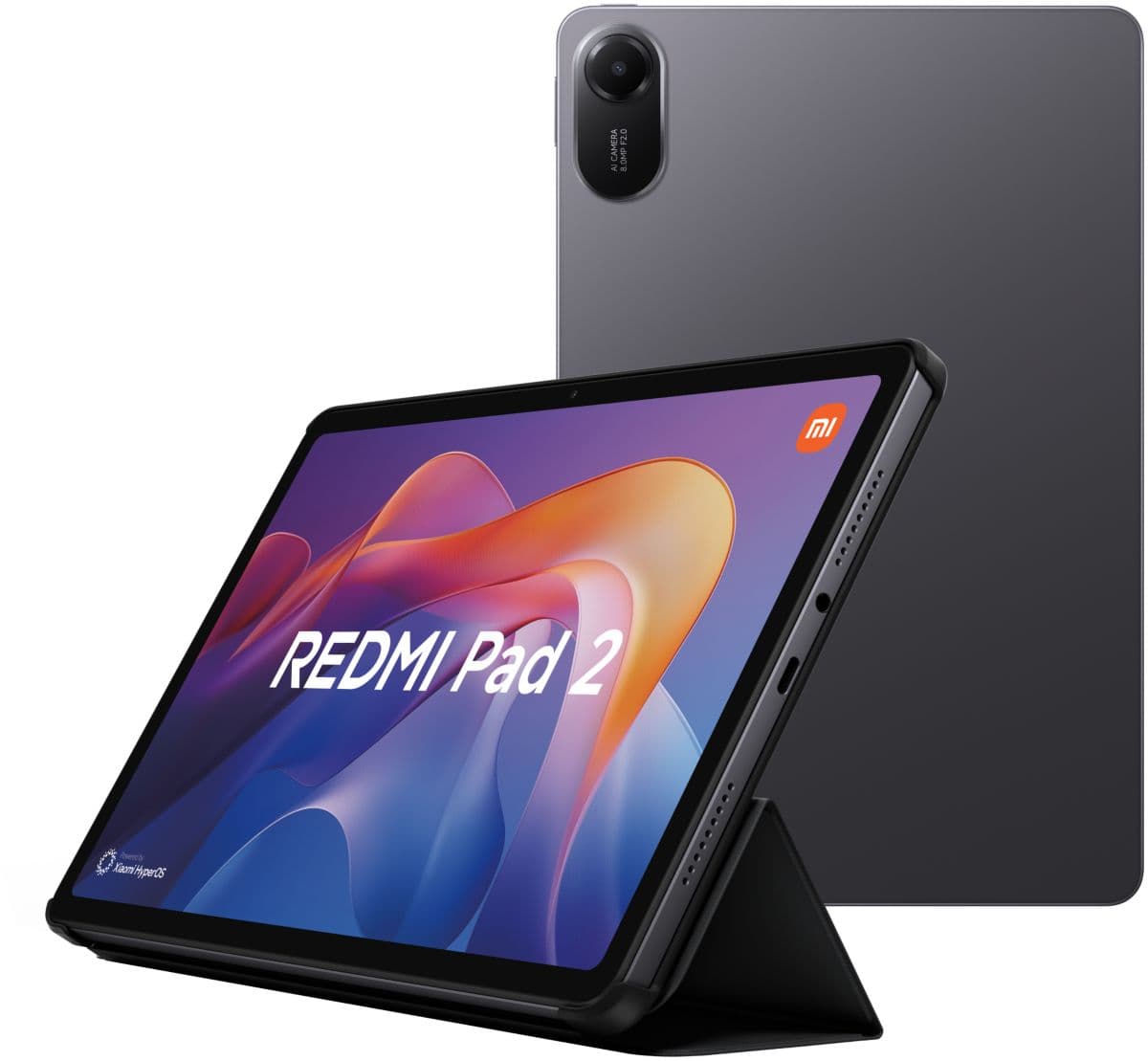 Paquete de tableta Android XIAOMI Redmi Pad2 128GB Wi-Fi Gris + Funda
