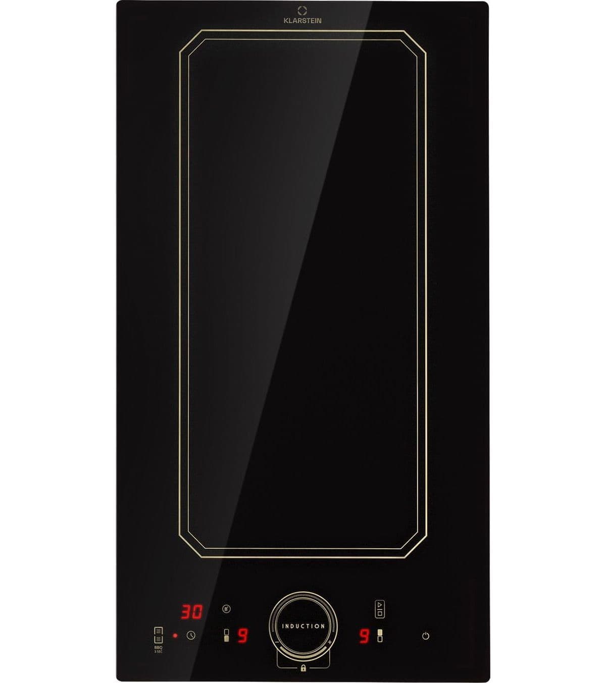 Placa vitrocerámica KLARSTEIN Victoria Domino de 3500 W - Negra