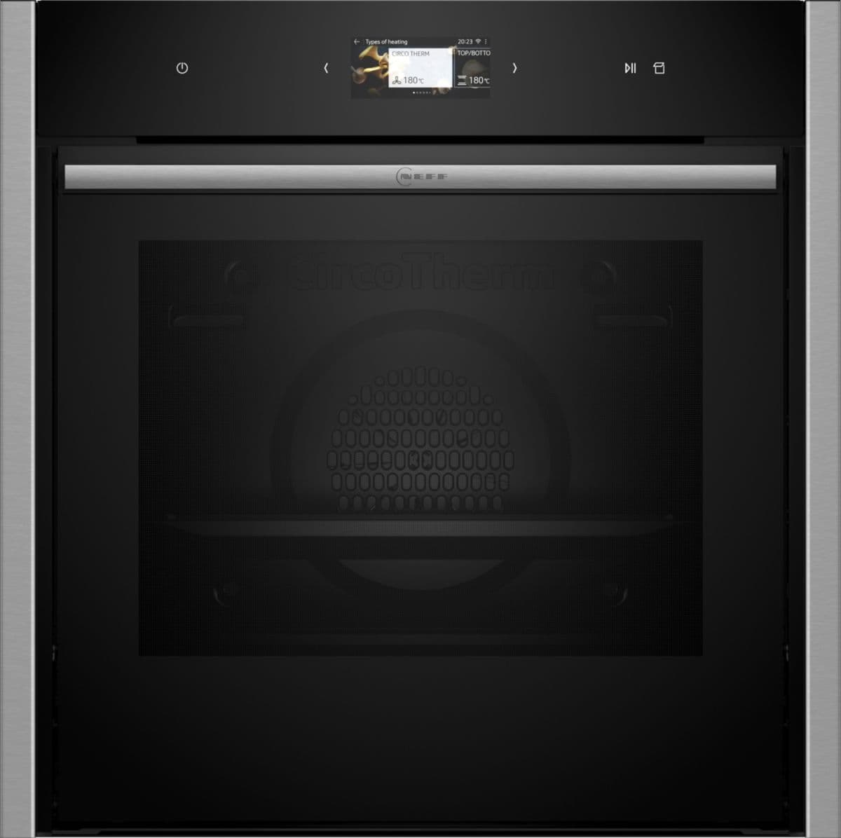 Horno empotrable NEFF B64VS71N0 N90 VarioSteam con función de vapor.