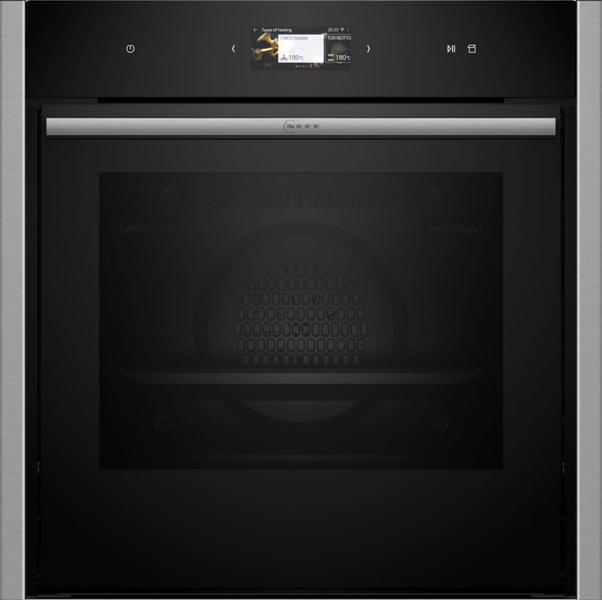 Horno empotrable NEFF B64FS31N0 N90 con vapor completo y función de vapor - Combinado con Circotherm