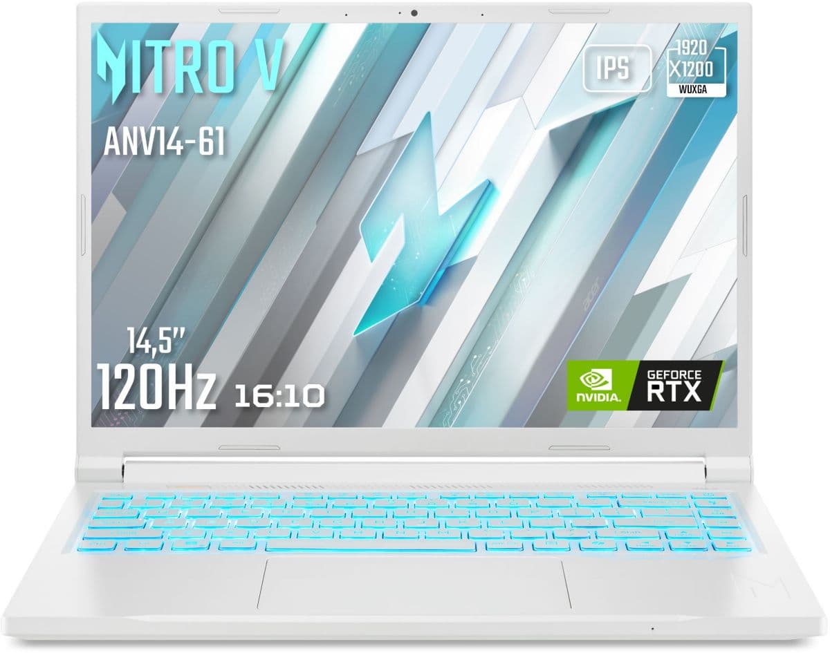 PC para juegos ACER Nitro V 14.5" WUXGA 120Hz AMD Ryzen 5 8645HS Nvidia GeForce RTX 4050 16 GB RAM DDR5 SSD 512 GB