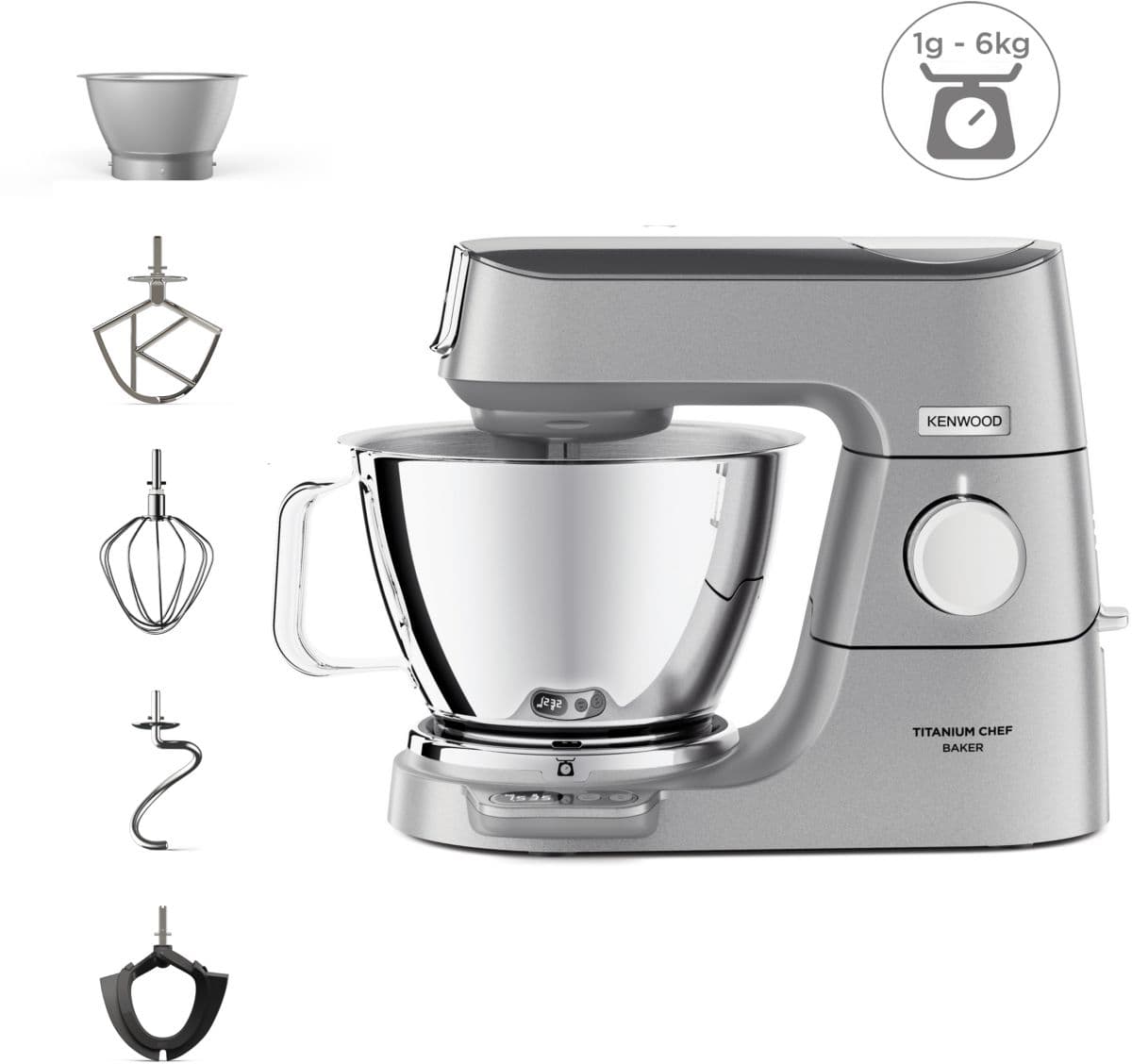Robot pastelero KENWOOD KVC85.009SI Titanium Chef Baker