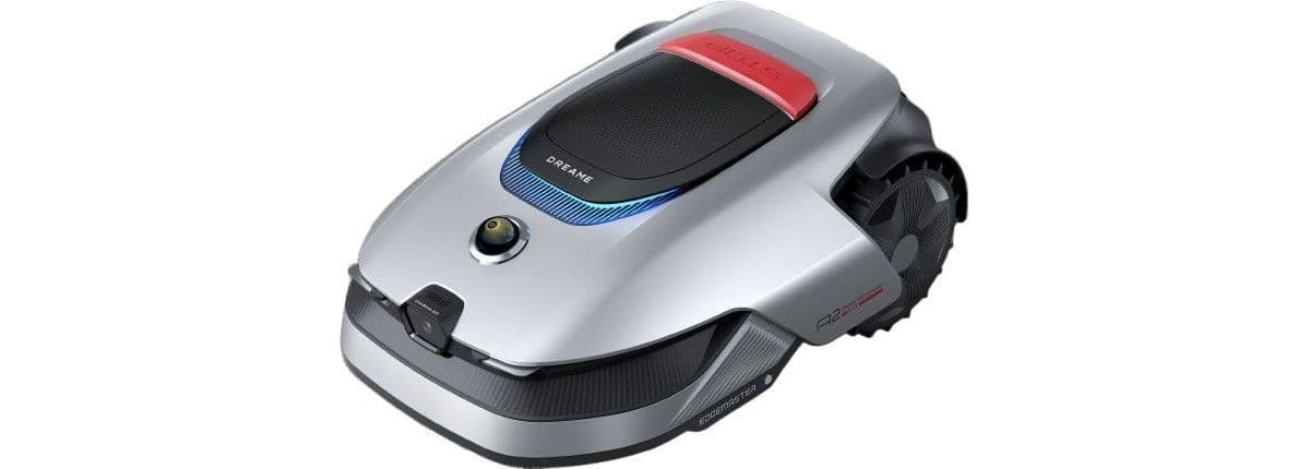 Robot cortacésped DREAME A2, sin cable perimetral, área de 3000 m², gestión multi-tarjeta y multizona.
