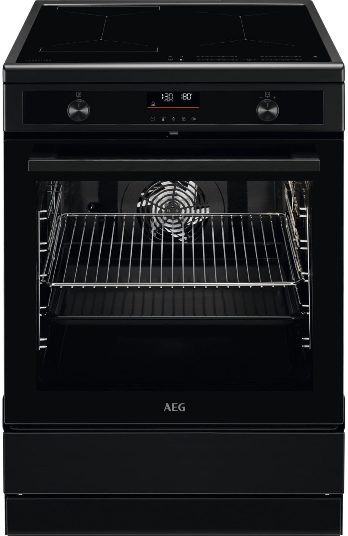 Cocina de inducción AEG CIB6490APB con pirólisis