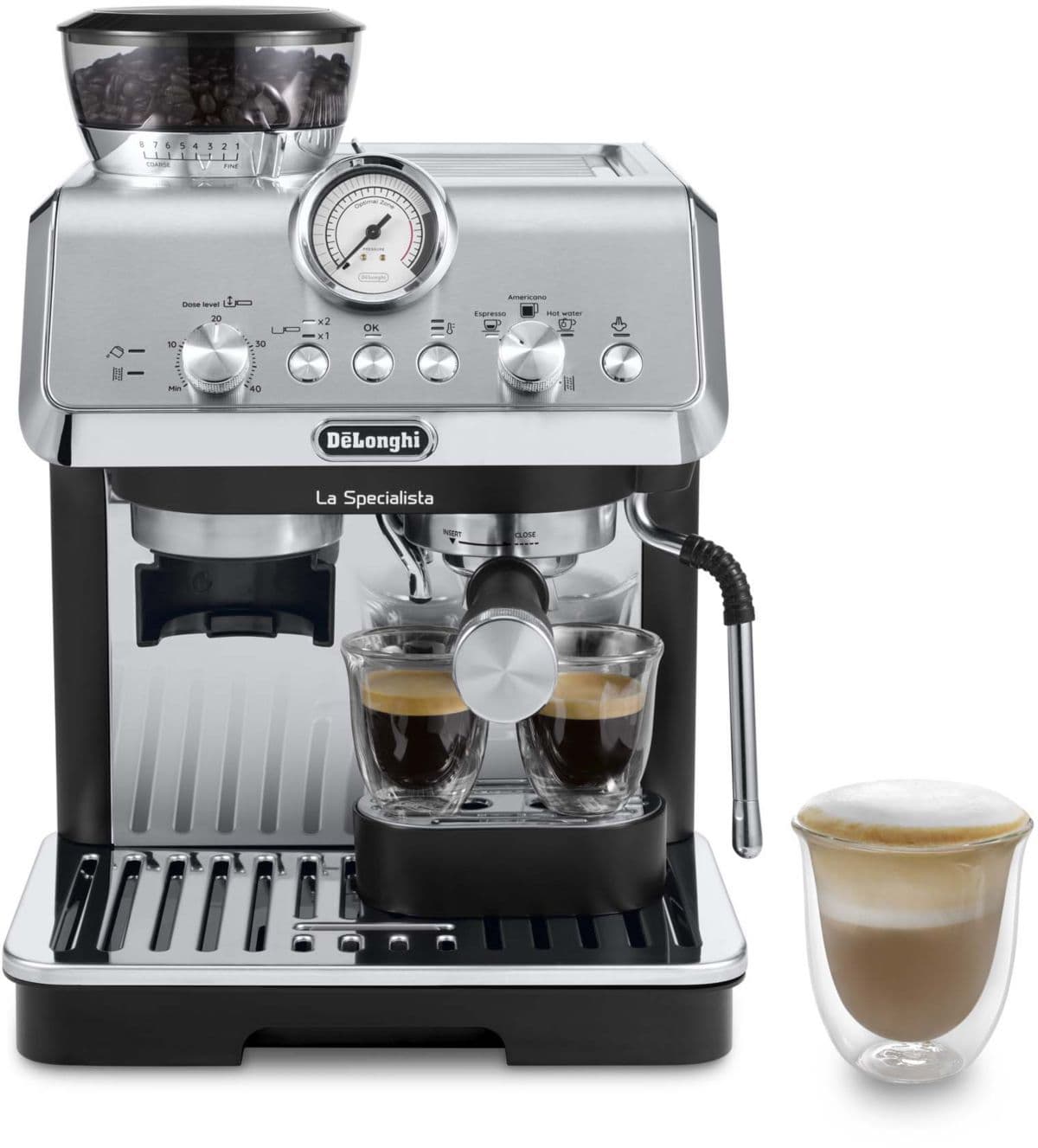 Cafetera espresso DELONGHI Specialista Arte EC9155.MB de acero inoxidable
