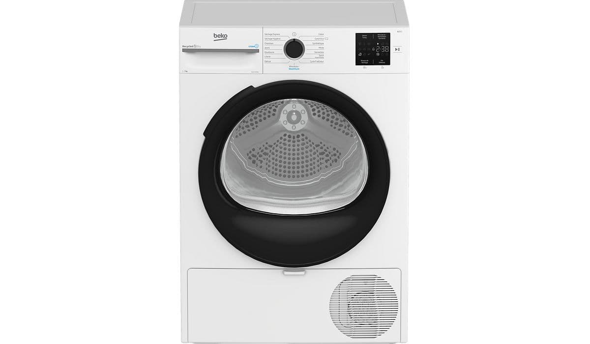 Secadora con bomba de calor BEKO D3H17393W