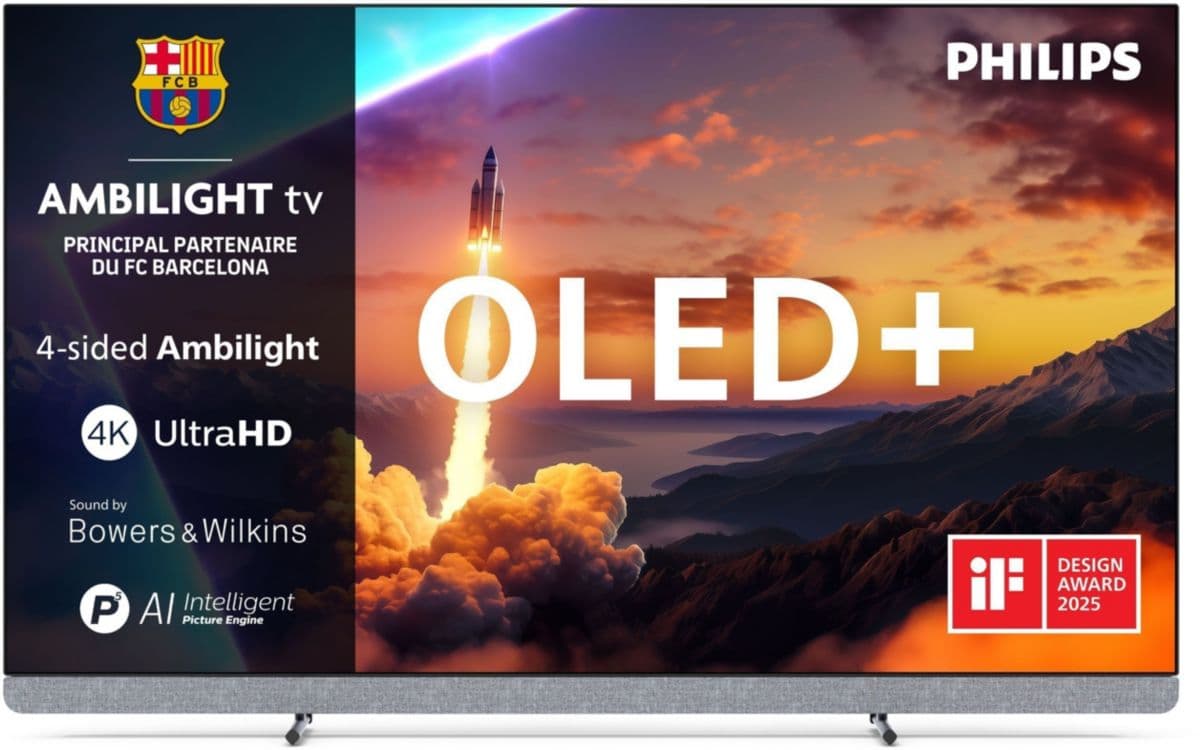Televisor OLED PHILIPS 55OLED910 Ambilight 2025 (139 cm)