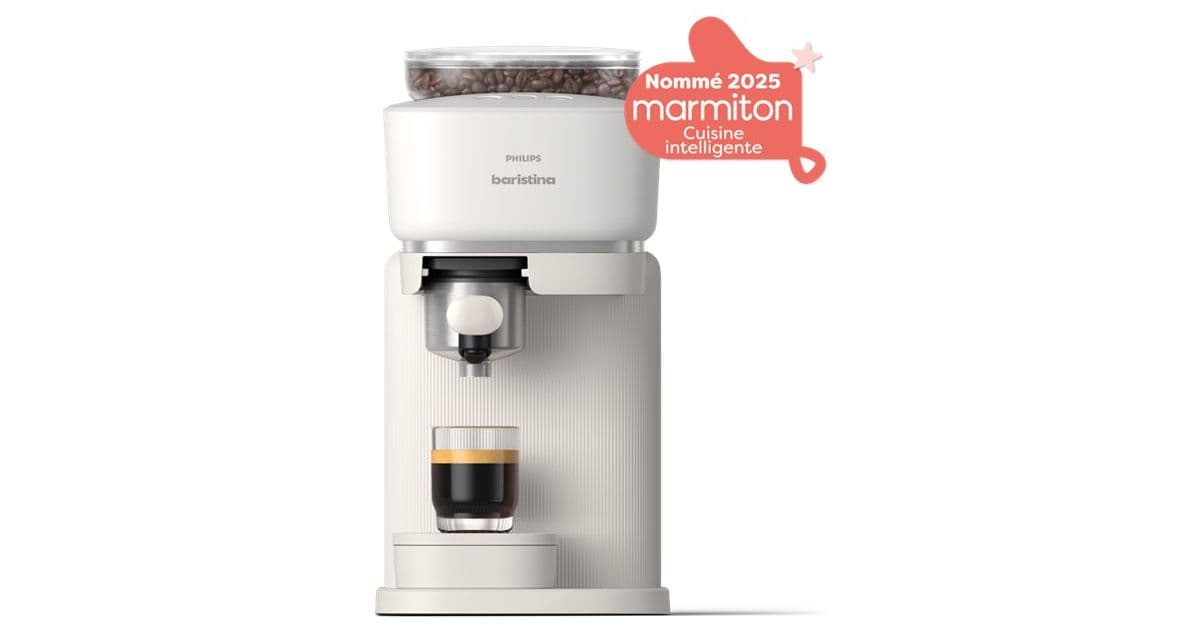 Cafetera espresso automática PHILIPS Baristina BAR300/00, color blanco.