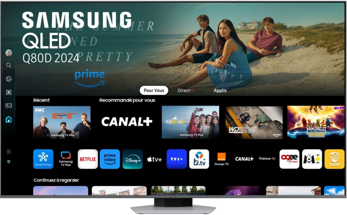TV QLED SAMSUNG TQ85Q80D 4K UHD AI Smart TV
