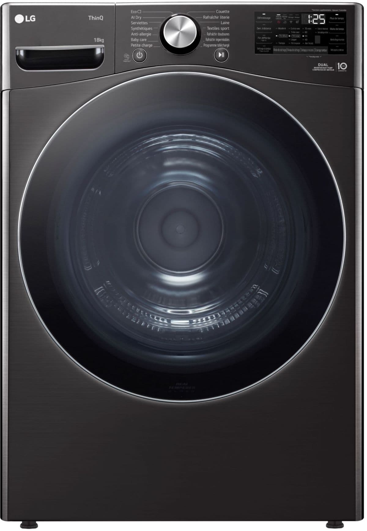 Secadora con bomba de calor LG RH8P12BS