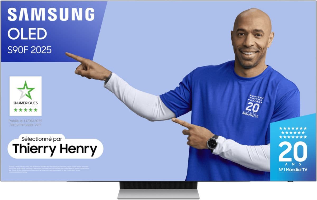 Televisor OLED SAMSUNG TQ55S90F 4K con IA y Smart TV (2025)
