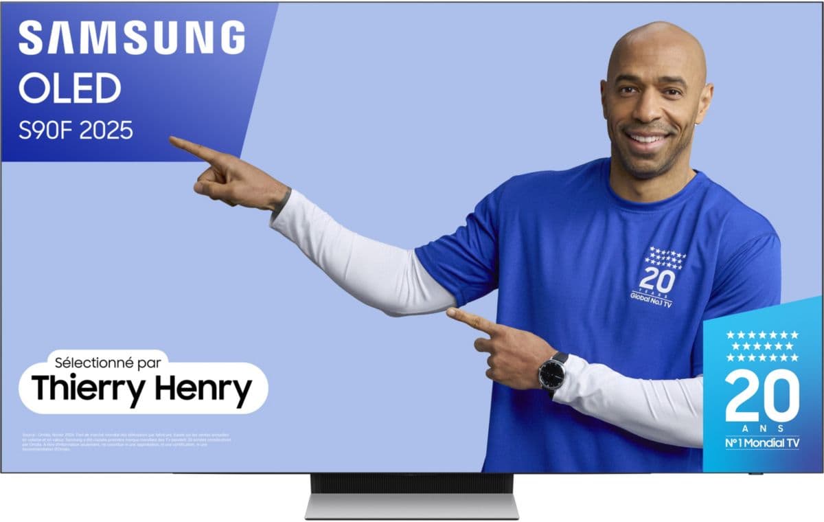 TV OLED SAMSUNG TQ77S90F 4K AI Smart TV 2025