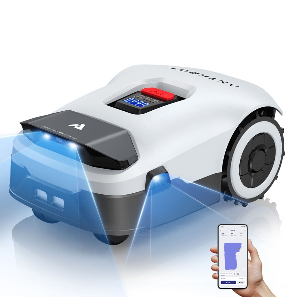 Cortacésped robótico ANTHBOT Genie 600E, inalámbrico, apto para superficies de hasta 600 m².