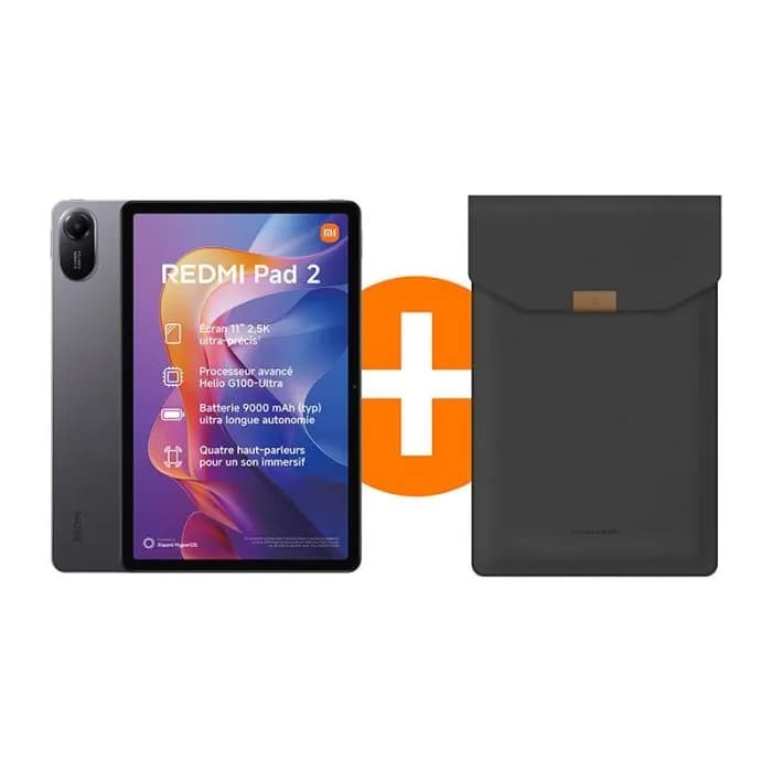 Tableta XIAOMI Redmi Pad 2 de 11" y 128 GB - 2.5K Gris + Funda