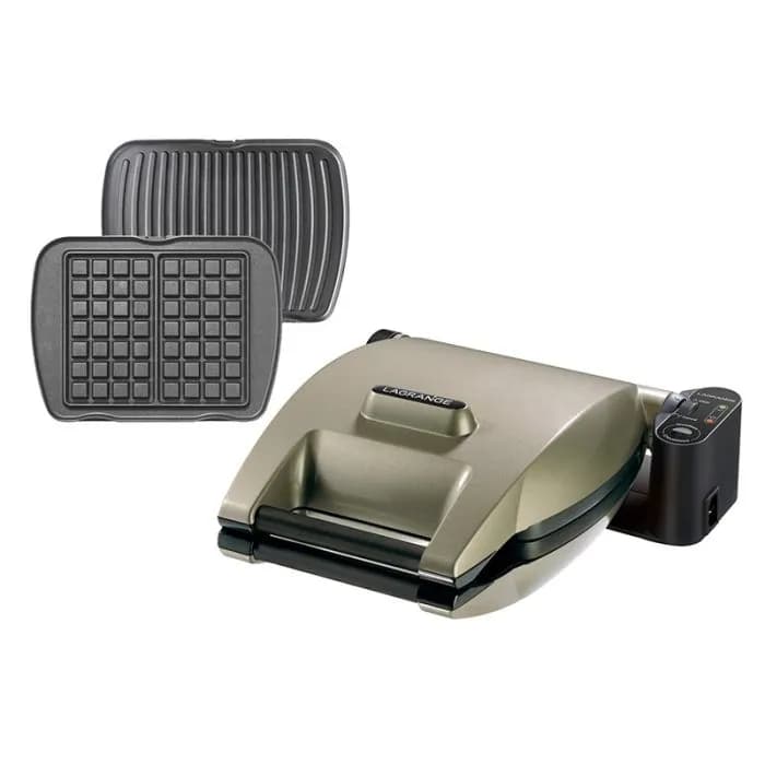 Gofrera LAGRANGE + Parrilla/máquina para paninis PREMIUM 019324