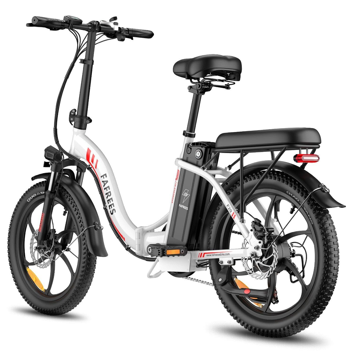 FAFREES F20 Vélo Électrique 250W 36V18Ah 20″ Blanc - L