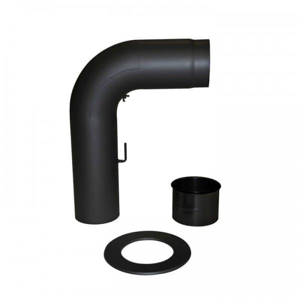 Anschluss-Set Senotherm gezogen 150mm (schwarz)