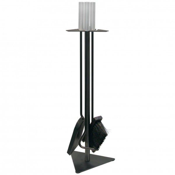 Kaminbesteck 3 tlg. schwarz 60cm