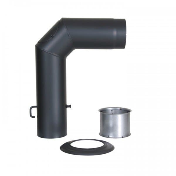 Winkelrohr-Set Senotherm 150mm (schwarz)