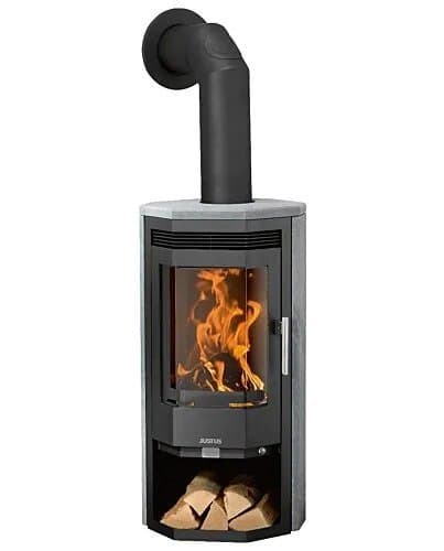 Kaminofen Justus Usedom 5 D – 5,5 kW, Dauerbrandofen mit Automatik & Prismascheibe