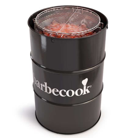 Barbecue charbon Edson Black avec couvercle - Barbecook