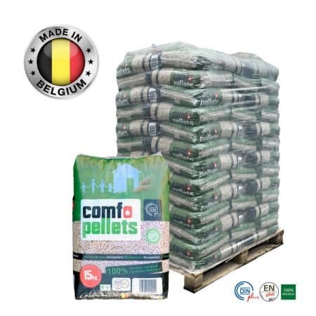 Pellets Comfo ENplus A1 / DINplus – Palette 65 sacs de 15 kg – 100% résineux