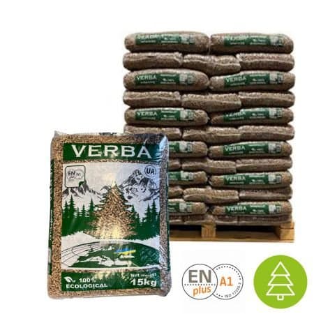 Pellets Verba – Palette de 70 sacs de 15 kg (1 050 kg) – Granulés 100 % Résineux