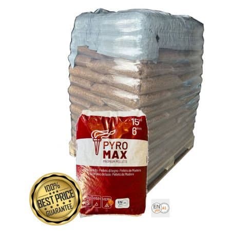 Pellets PYRO MAX – Palette de 78 sacs de 15 kg (1 170 kg) – 100 % Résineux