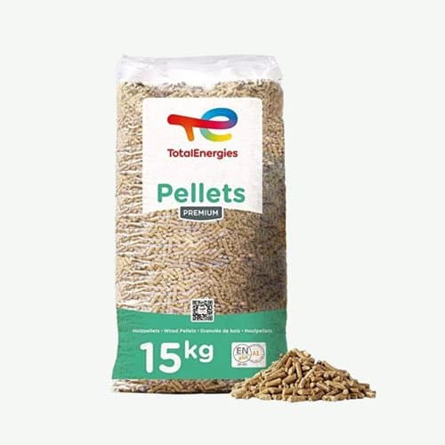 Pellets TotalEnergies 15 kg – Bois Résineux Pur – Certifié ENplus A1