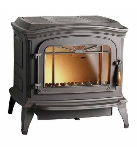 Poêle à bois BRADFORD – INVICTA, 9 kW, Classique Anthracite, Rendement 75%