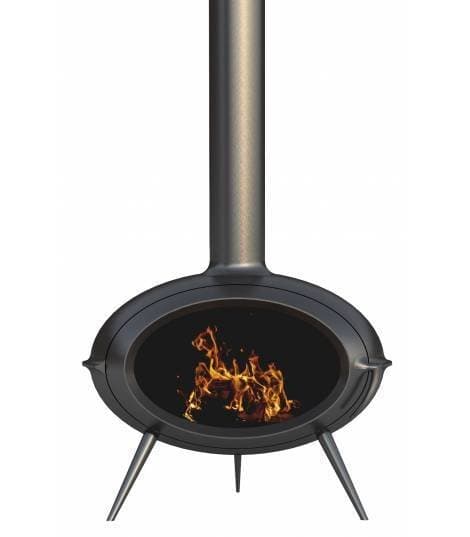 Poêle à bois BRIO – INVICTA, 7 kW, Design Anthracite, Rendement 76%