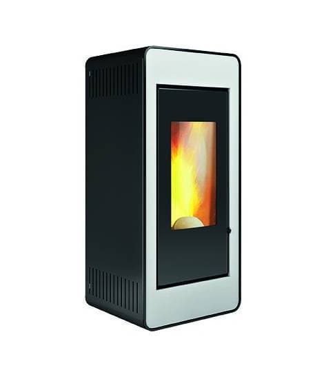Poêle à granulés NEMESIA IP9 – 9 kW, Blanc, Haute Performance, Invicta