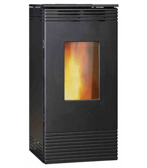 Poêle à granulés PHILIA – 9 kW, Moderne, Noir, Invicta – Destockage