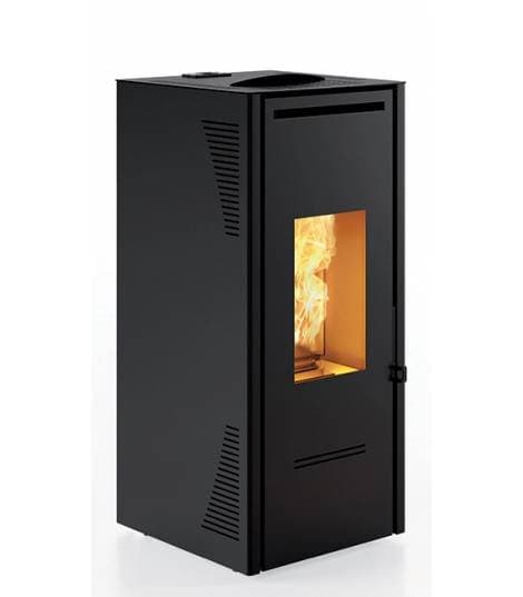 Poêle à granulés TALO 11 – 11 kW, Contemporain, Noir/Gris, Invicta