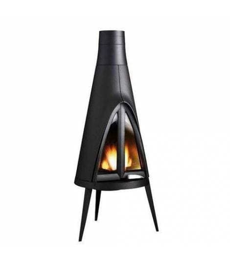 Poêle à bois Invicta TIPI Anthracite – 10 kW, Convection Naturelle, Flamme Verte 7 étoiles