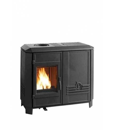 Poêle Mixte Bois et Granulés CAROLOMIX – Invicta, 7 kW, Classique Anthracite