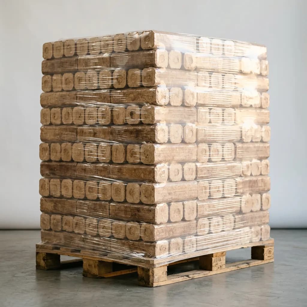 RUF briketten — Pallet 960 kg (96 × 10 kg)