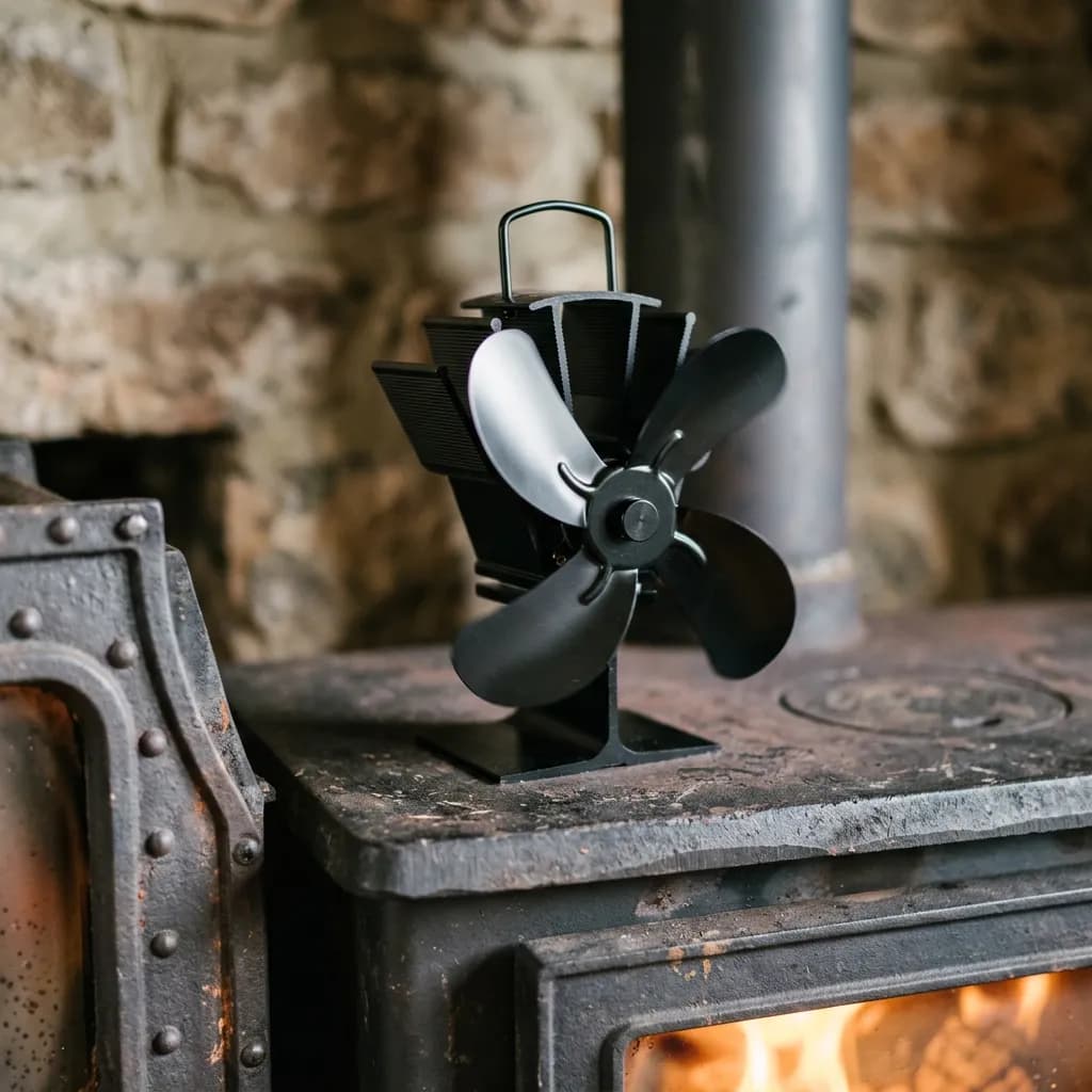 Ventilateur de poêle thermoélectrique 4 pales