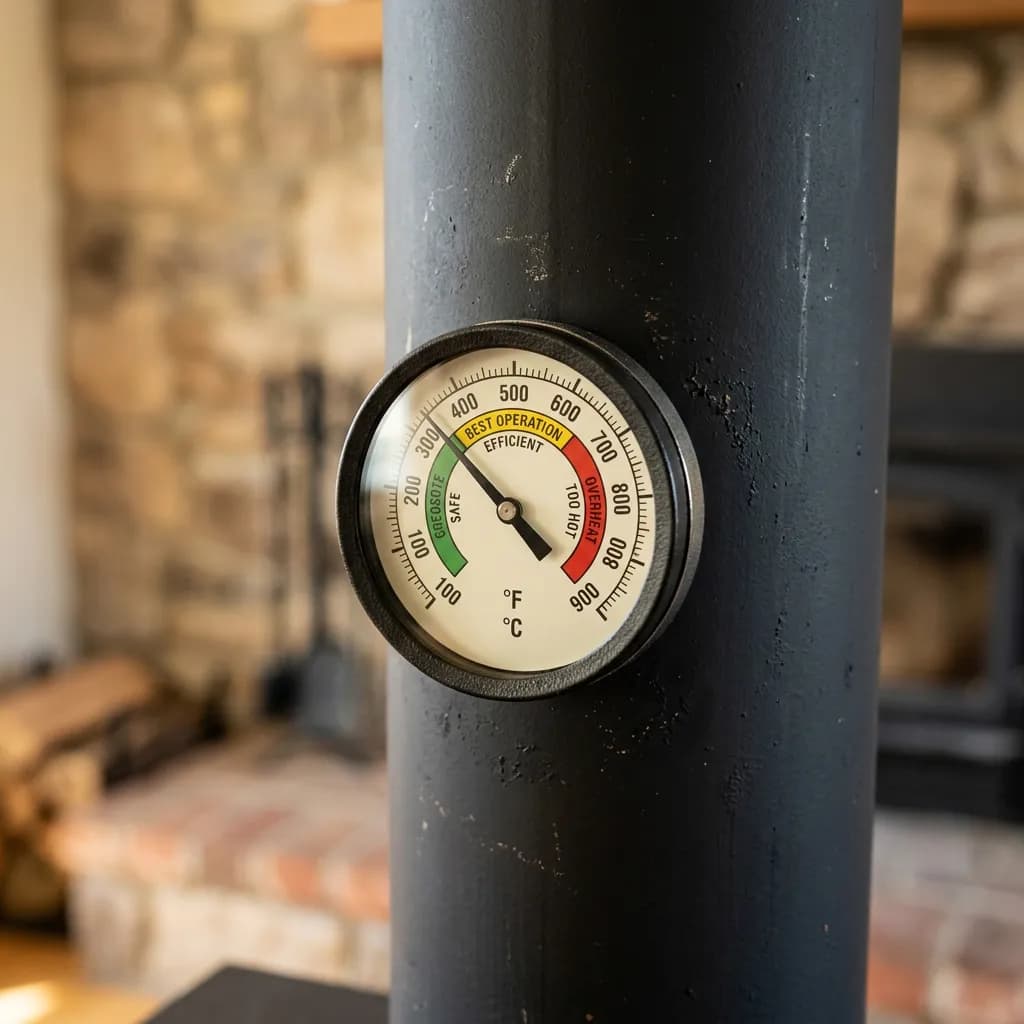 Magnetische kachel- en rookkanaalthermometer